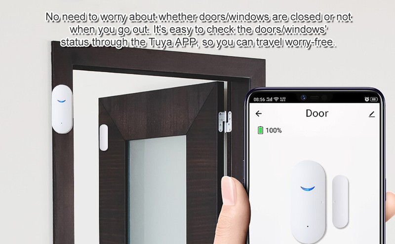 Wireless Wifi Security Alarm Sensor System Home Window Door Burglar Alexa Google gallery