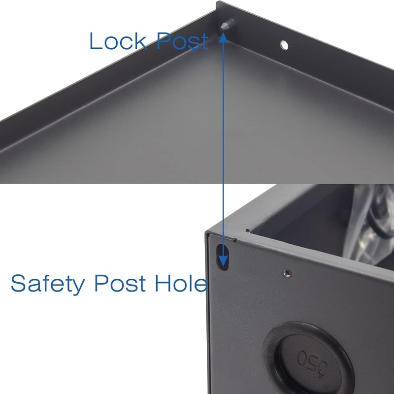 DVR Security Lockbox NVR Heavy Duty 16 Gauge Steel with AC Fan for Wall or Floor gallery
