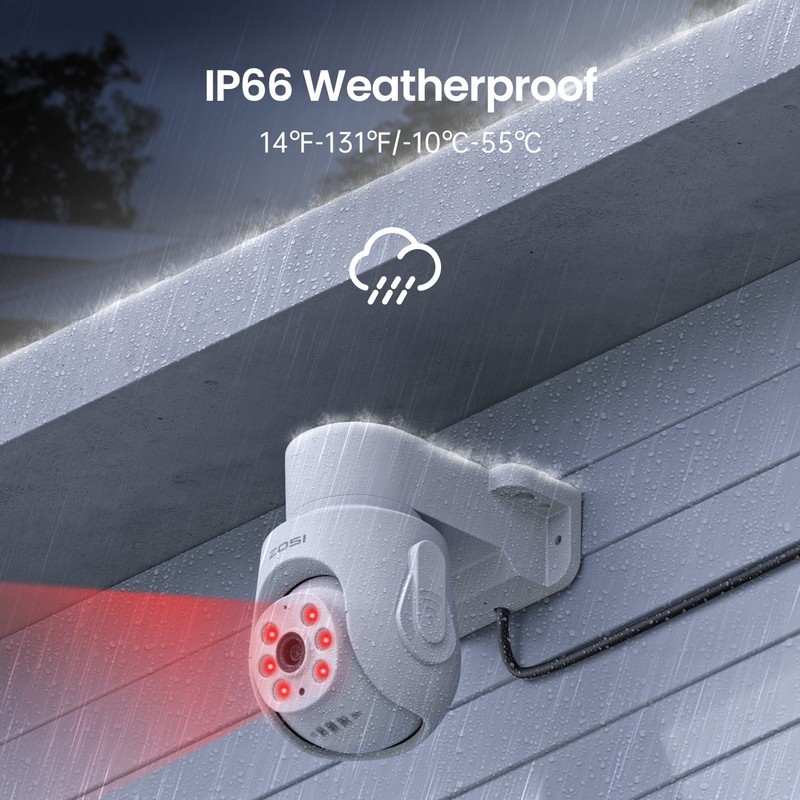ZOSI 8CH 5MP DVR 4PCS PT Security 1080P Camera IP66 Outdoor System Night Vision gallery