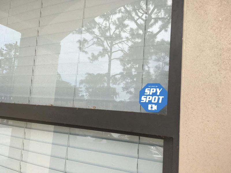 ADT Style Vinyl | 6 Pack | 3" X 3" | Double Sided | Alarm Security | Window Stic gallery