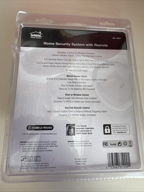 SABRE Home Security System with Remote gallery