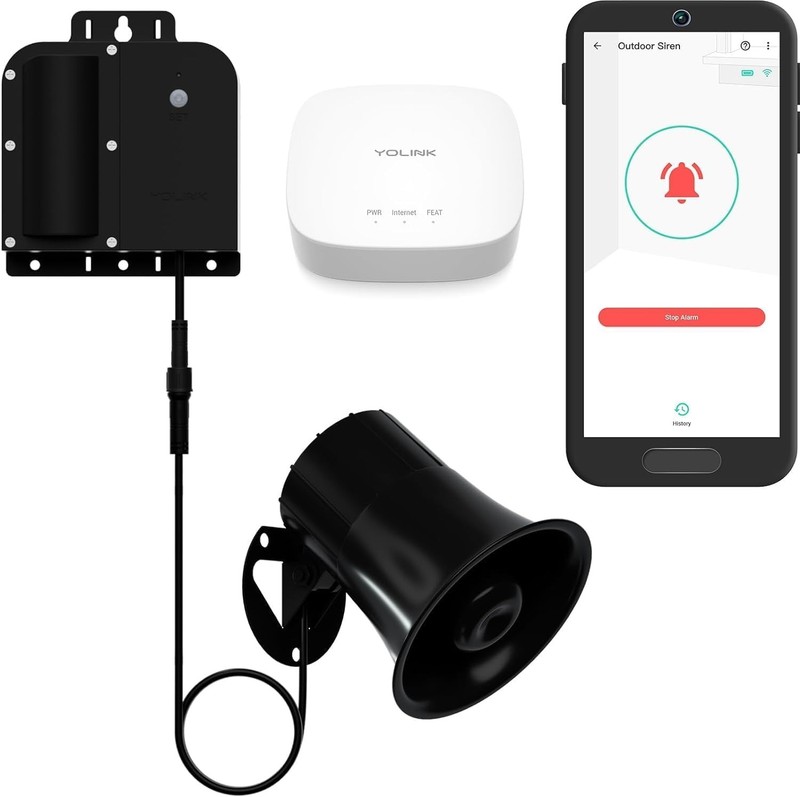 X3 Version Outdoor Alarm Controller, Ruggedized Battery-Powered Siren/Alarm/R...