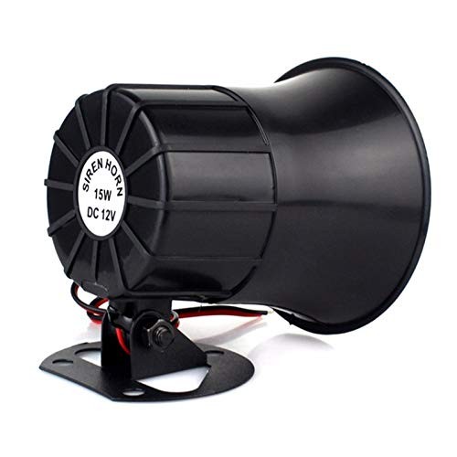 Wired Alarm Siren Horn 15W DC 6 to 12V Security Siren with Bracket for Home S... gallery