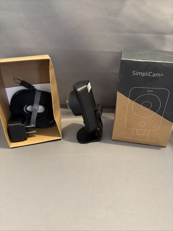 SimpliSafe Black Simplicam Security HD Camera New Open Box gallery