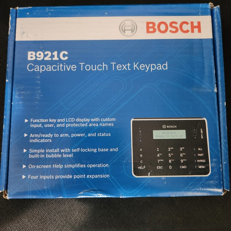 Bosch B921C Capacitive Touch Text Keypad - Factory Sealed. New Old Stock