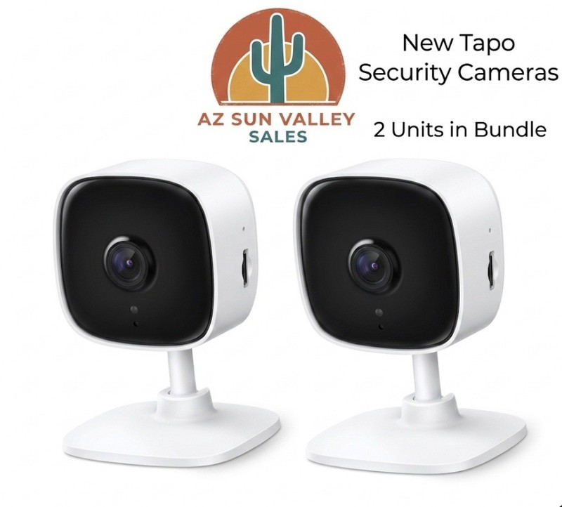 2x New TP-LINK Tapo 2k Indoor Security Wi-Fi Camera Tapo Night Vision Sealed