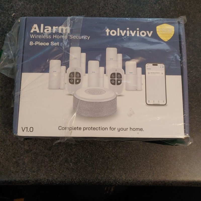 tolviviov Home Alarm System 8 Pieces Smart Home Alarm Security System Smart App