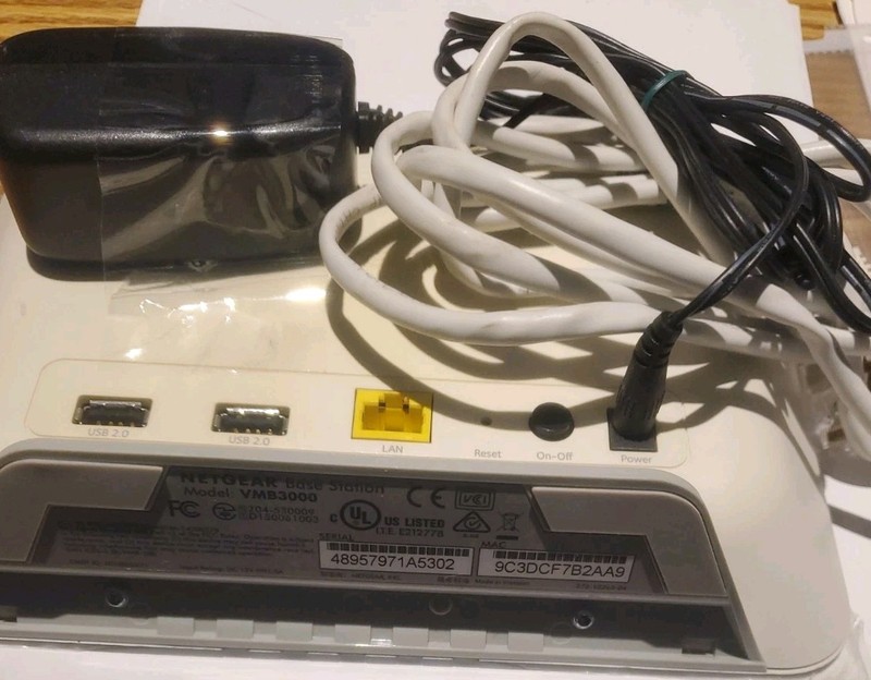 Netgear/Arlo VMB3000 Security Base Station – With Cable N Power