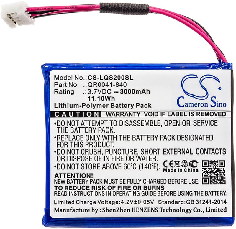 Battery for Qolsys IQ Panel 2, IQ Panel 2 Plus, IQ Panel 2 Touch Panel Pn:Qolsys