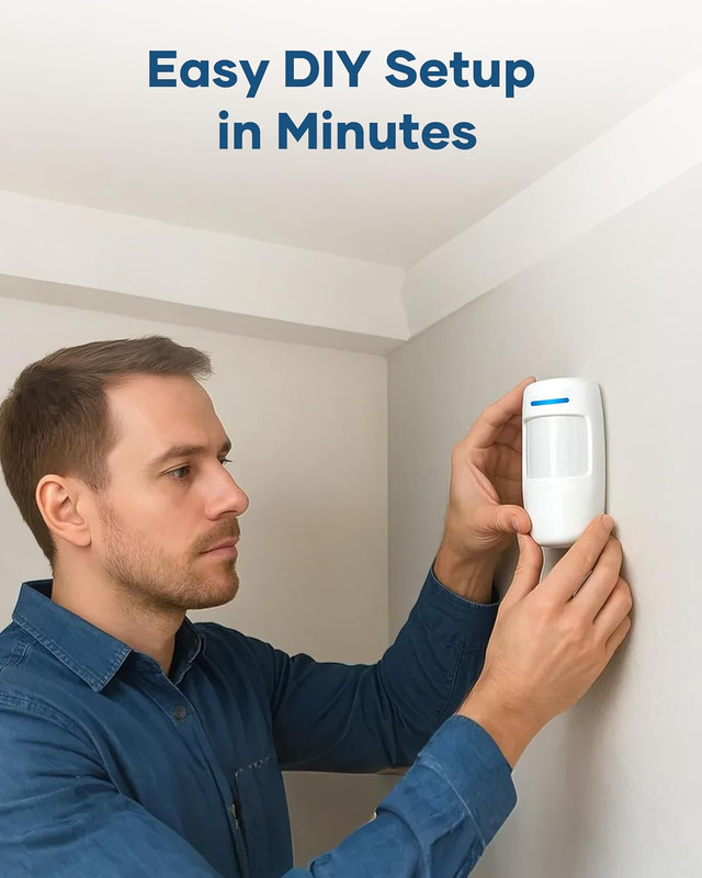 DIY 9-Piece Wifi Home Security System with 120Db Siren & App Control gallery