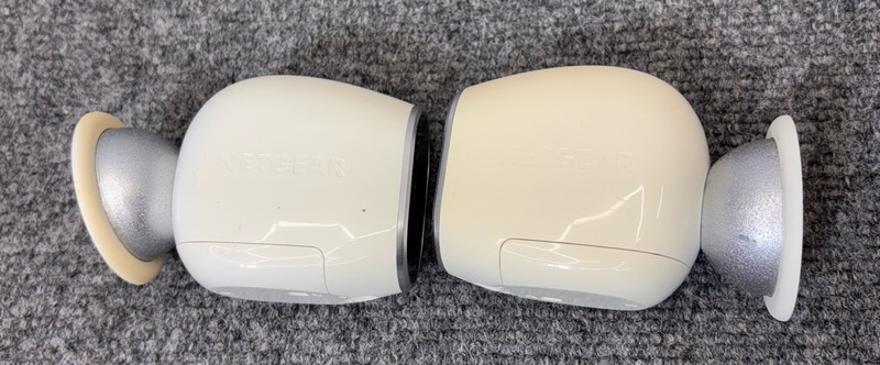 (2) Arlo NETGEAR VMC3030 Add-on HD Security Camera No Battery UNTESTED