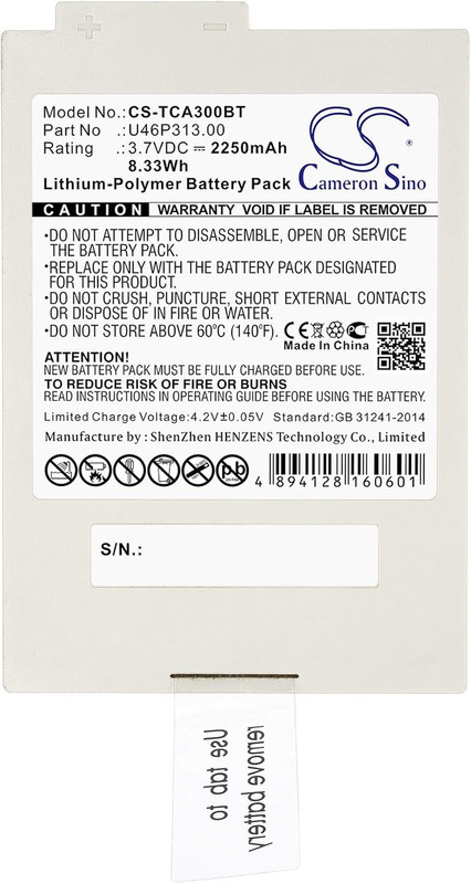 Replacement Battery for Xfinity Icontrol Technicolor TCA300COM Part NO 2250 Mah gallery