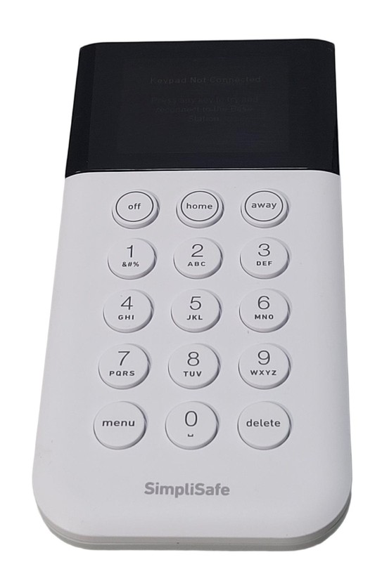 SimpliSafe Home Security System Keypad Remote White Model SSKP3 Free Shipping
