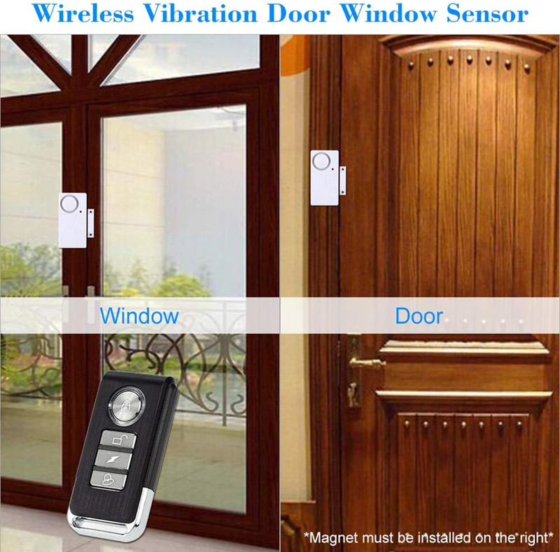 Wireless Remote Door Alarm, Windows Open Alarms, Magnetic Security Sensor, Pool gallery