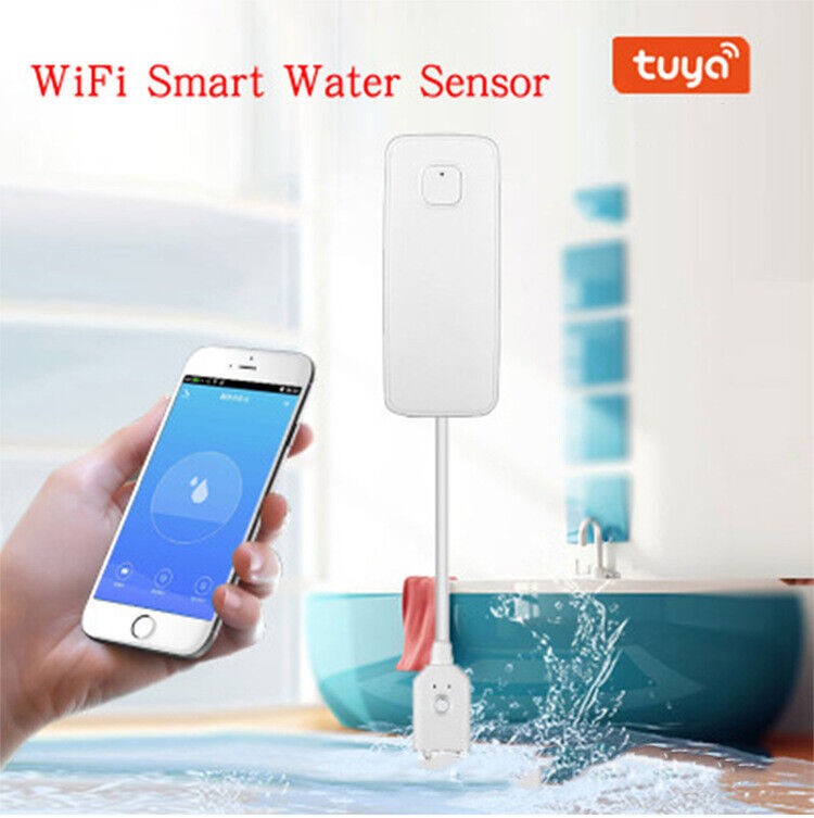 Smart TUYA APP WIFI Water Leak Overflow Sensor Home Alarm Flood Leakage Detector gallery