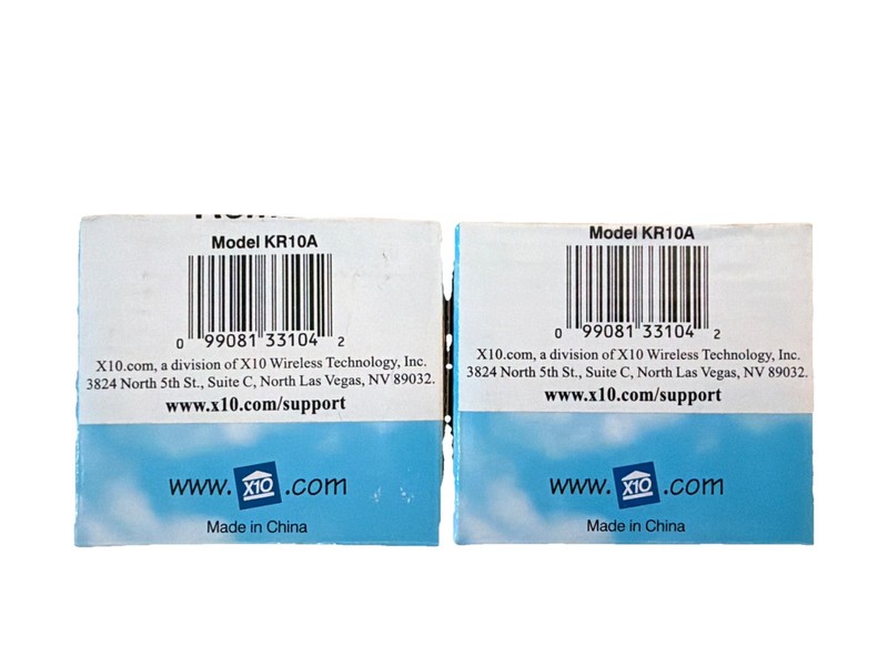 Lot of 2 X-10 Powerhouse KR10A Security Keyfob Keychain Remote Control NEW NOS