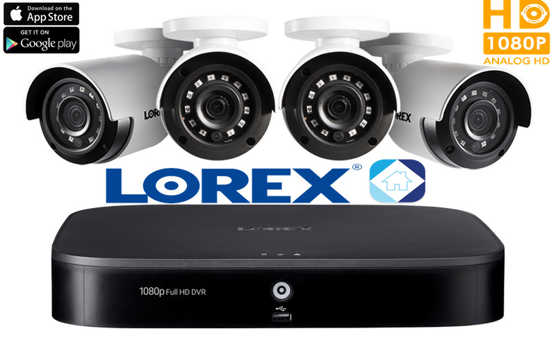 Lorex 1080p HD 8-Channel Security System 1TB HDD DVR & 4x 1080p HD Cameras NEW🔥