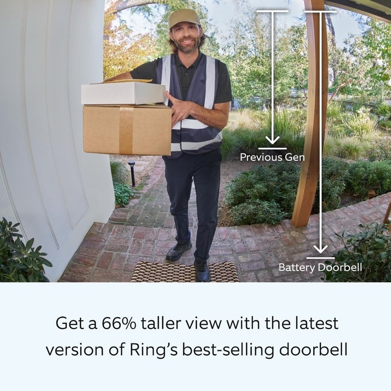 Ring Alarm 8-Piece Kit with Outdoor Cam Plus Battery and Ring Battery Doorbell gallery