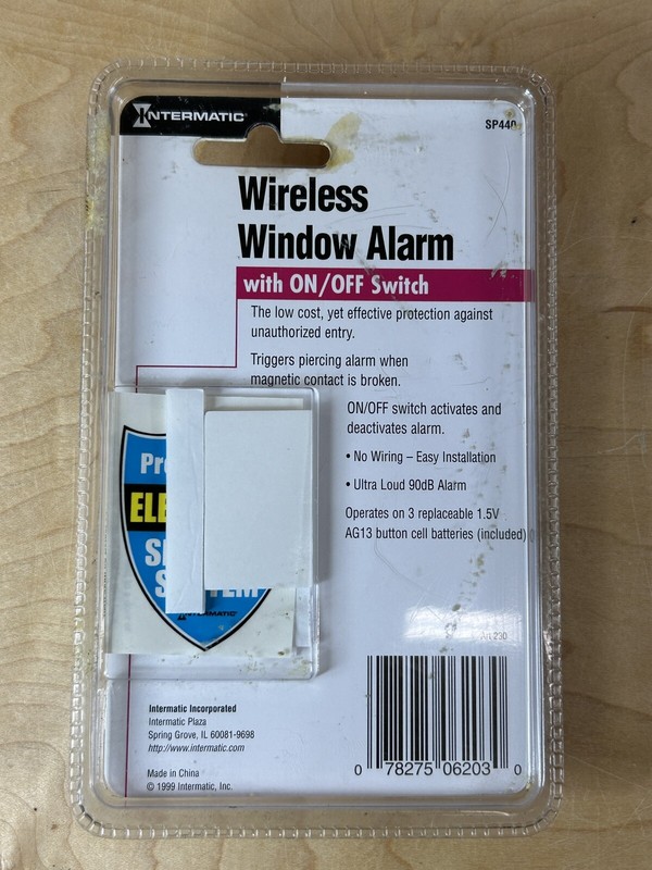 Intermatic Home Security Wireless Window Alarm SP440 - New NOS 1999 gallery