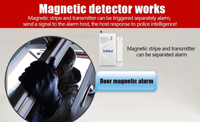 Wireless Magnetic Window/Door Sensor Detect For KERUI Home Security Alarm System gallery