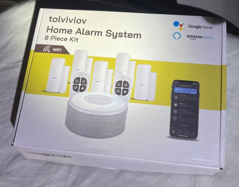 Tolviviov WiFi Door Alarm System, Wireless DIY Smart Home Security System
