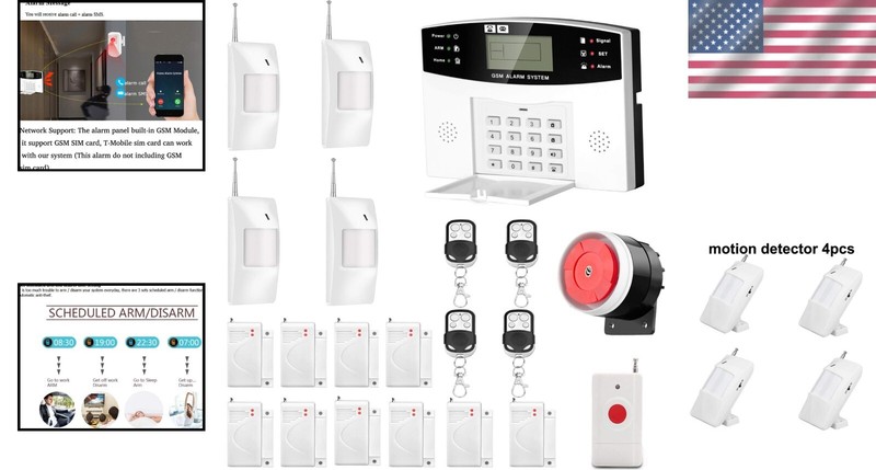 Comprehensive Wireless GSM Security Kit with Easy Installation and Defense Zones gallery