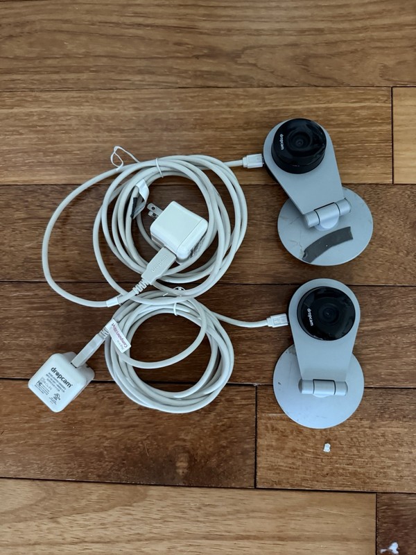 Dropcam HD3 camera 2 Pack w/ power cords and adapters