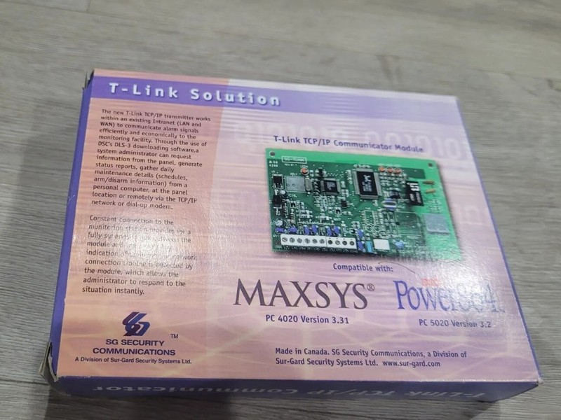 (Retail $200) Maxsys T-Link TCP/IP Communicator Module/Network Alarm Communicato gallery