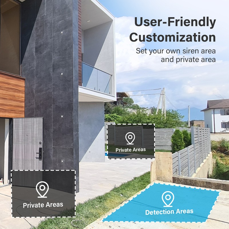 5MP Smart Home Security Camera System 10CH 1TB NVR WiFi Alexa Human Detection gallery