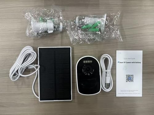 Security Cameras, Wireless Camera Outdoor Powered by 1 Count white and black gallery