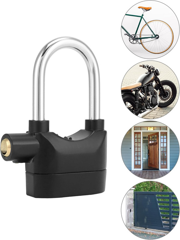 Alarm Lock, 110 Db Universal Security Alarm Lock System Burglar Door Motor Bike gallery