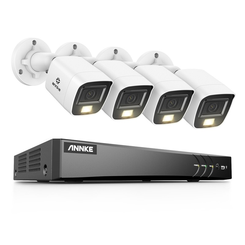 ANNKE 4K Security Camera System 8MP 8CH DVR Outdoor AI Color Night H.265+ IP67