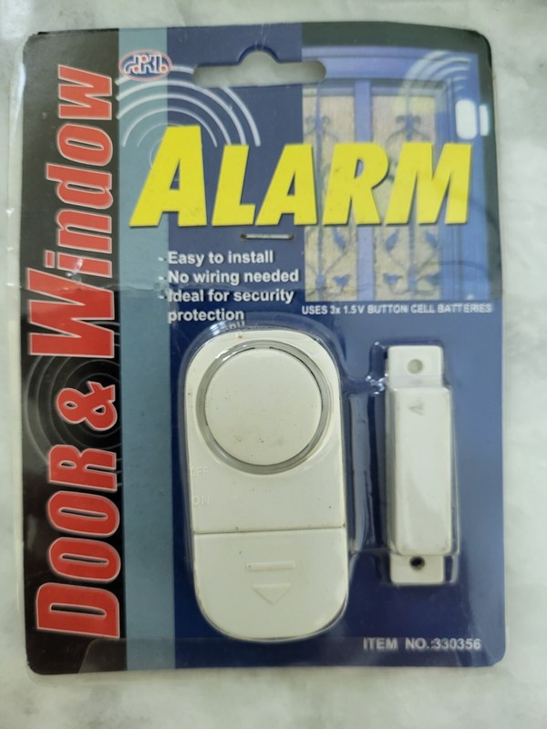 Lot of 3 Wireless Window/Door Entry Burglar Alarm Siren Magnetic Sensors