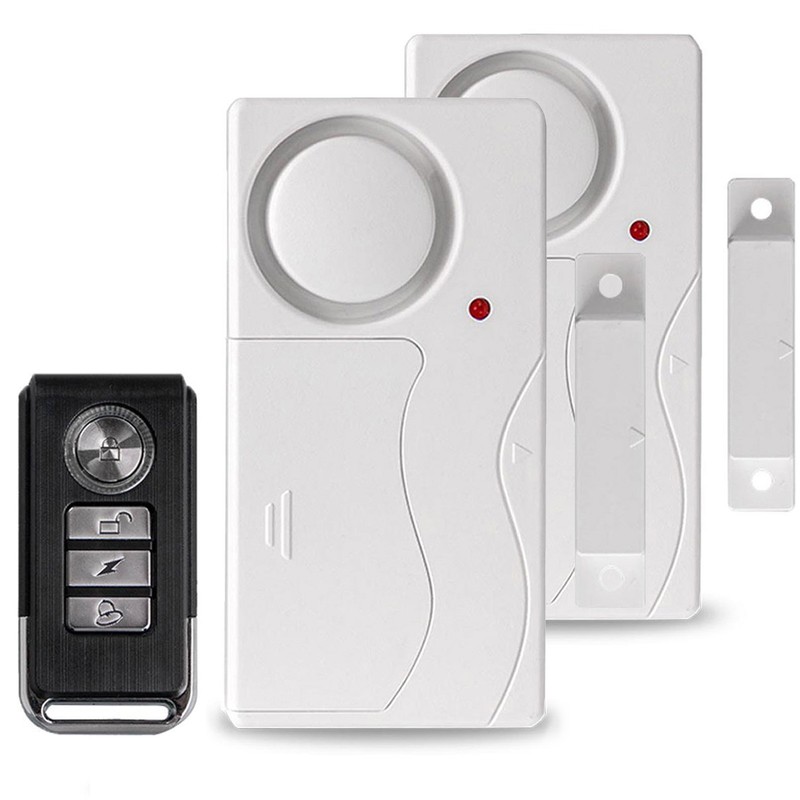 Apartment Safety Magnetic Window Door Alarm *2 Control by Remote Simple Function