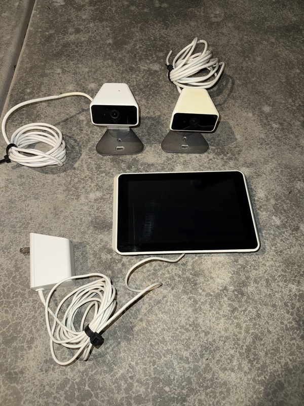 xfinity home security system, camera, touch screen.