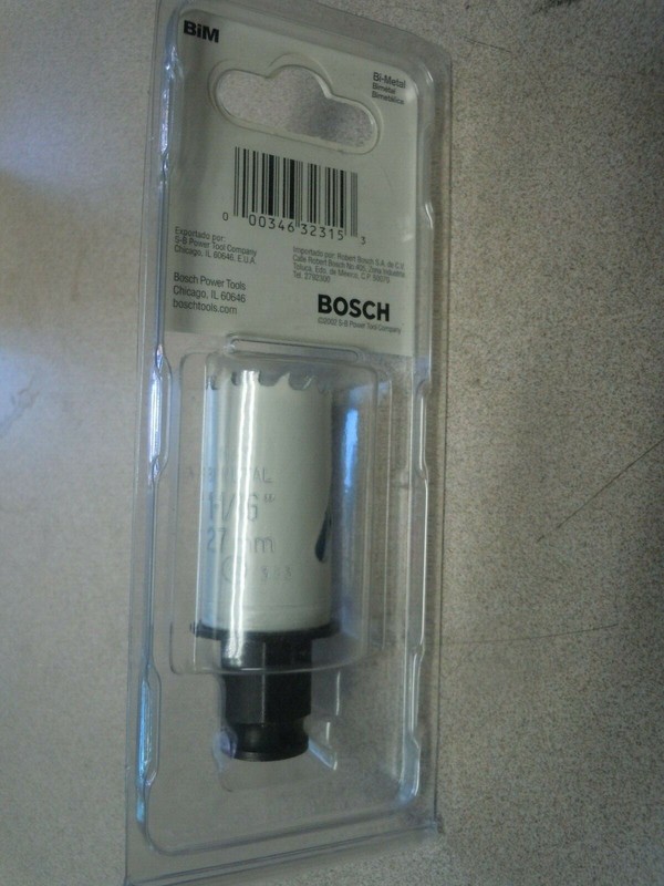 BOSCH # PC116 Power change hole saw 1 1/16" gallery