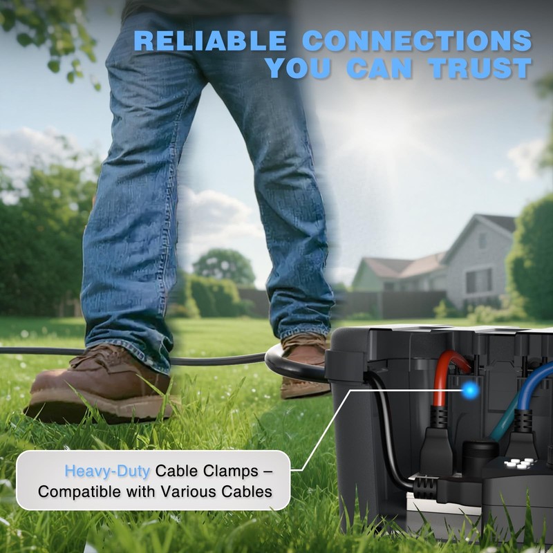 Flemoon IP54 Waterproof Box with Large Capacity Outdoor Weatherproof Gray gallery