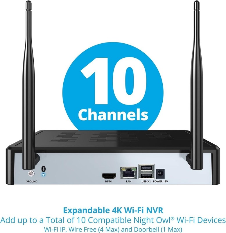 Night Owl 4K Wi-Fi NVR W/1TB Hard Drive & 3 Battery 1080P HD Spotlight Cameras™ gallery