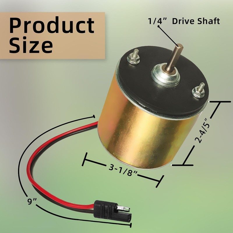 Zard Zoop 6-12V Motor Deer Feeder 1/4" Drive Shaft for Game Feeders... gallery