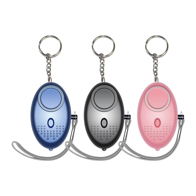 Personal Alarm, 3 Pack 140DB Person Siren with Lights, Personal Panic Alarm f...