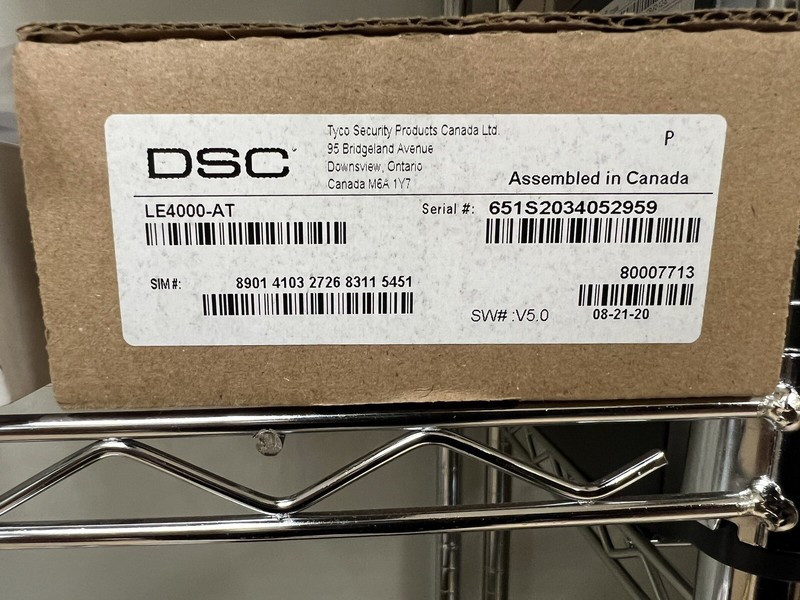 DSC LE4000-AT Cellular Wireless Alarm Communicator - White - New Open Box