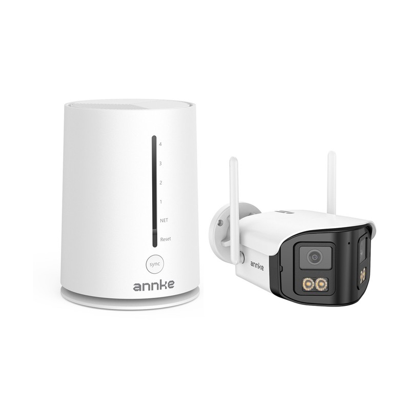 ANNKE 4MP Wireless Dual Lens Security Camera System WIFI Color Night 2-Way Audio