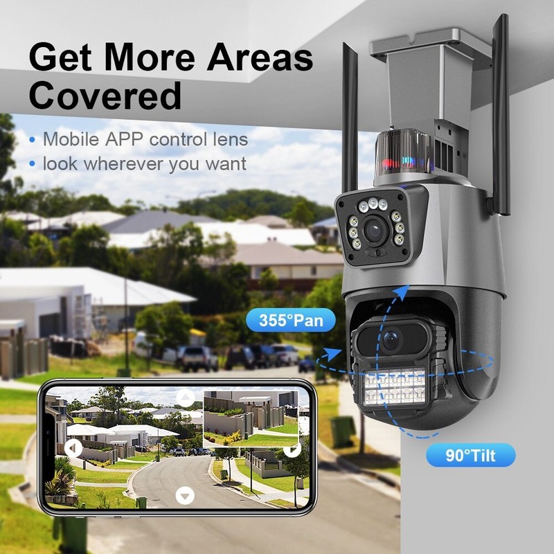 Camara De Seguridad WIFI Exterior 1080P HD Inalambrica Con Vision Nocturna Video gallery