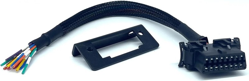 OBD2 J1962 Female to Open Pigtail Cable Bracket Obdii Port Replacement Cable gallery