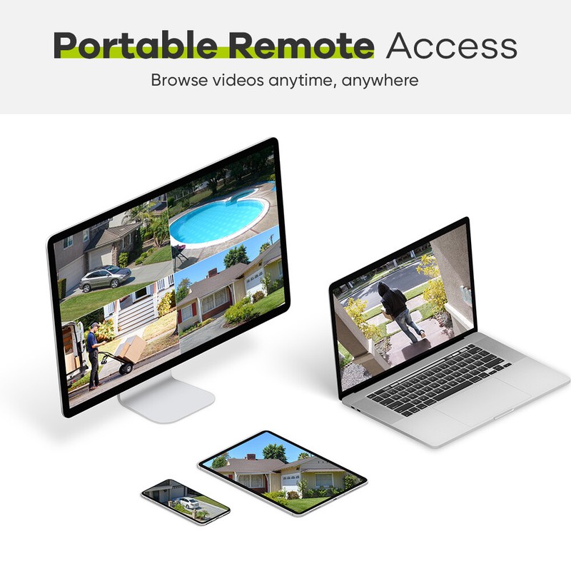 SANNCE 5MP POE IP Security Camera System Audio Recording 8CH NVR Human Detection gallery