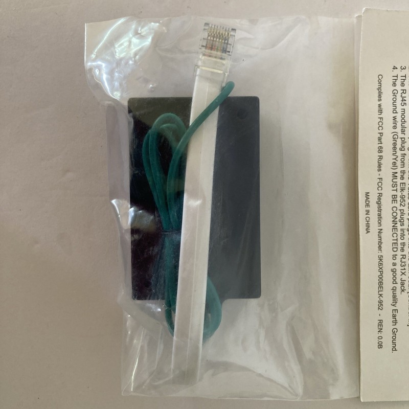 ELK-952 Home Alarm Security In-line Telephone Surge Protector Brand New gallery