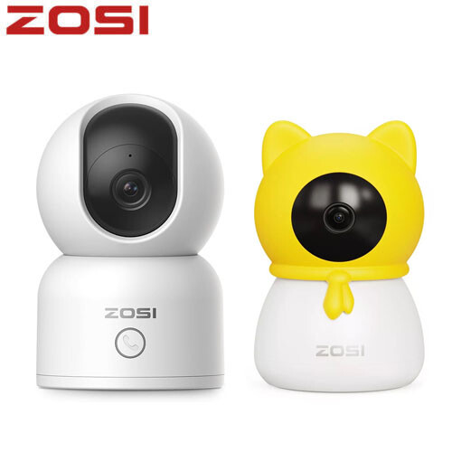 ZOSI 2K 3MP/4MP PT Home IP Zoom Camera HD 5GHz WiFi Indoor Auto Tracking