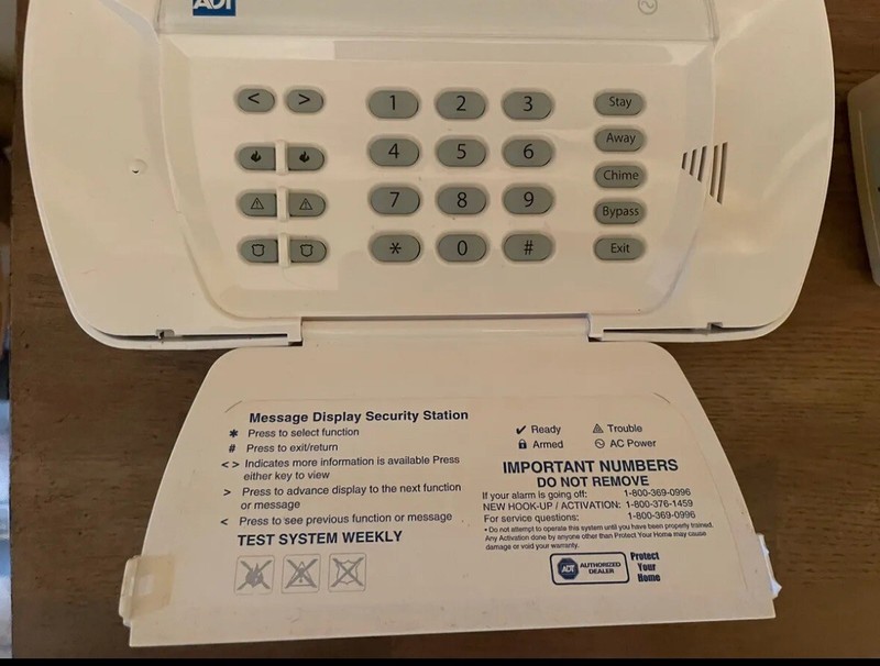 ADT SCW9057G Master Wall Transformer and Control Panel AC Power Security System gallery