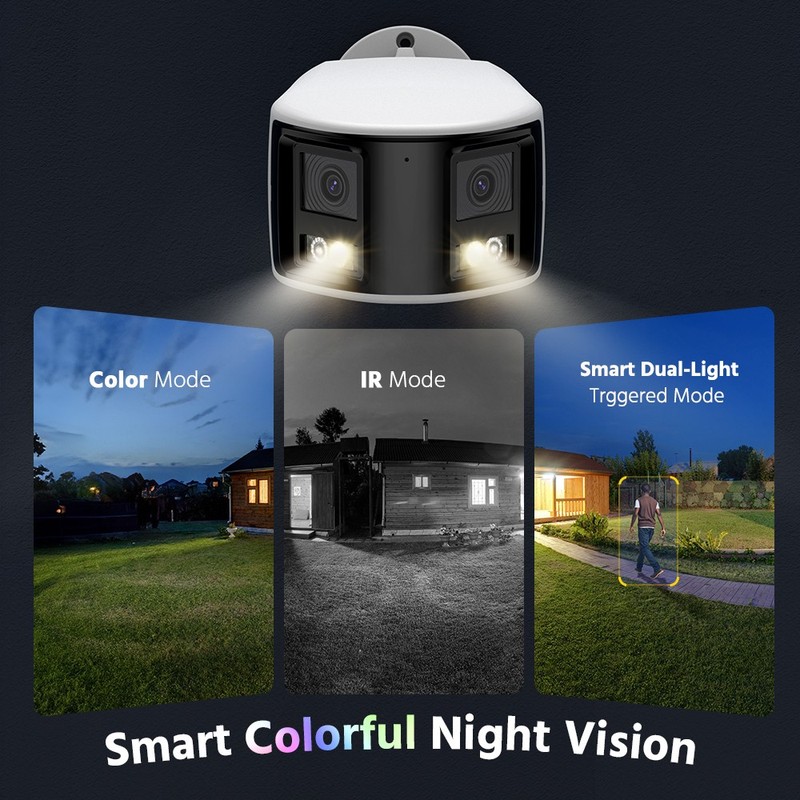 ANNKE 4K Dual Lens POE Color Night Security Camera System 8CH NVR Two Way Audio gallery