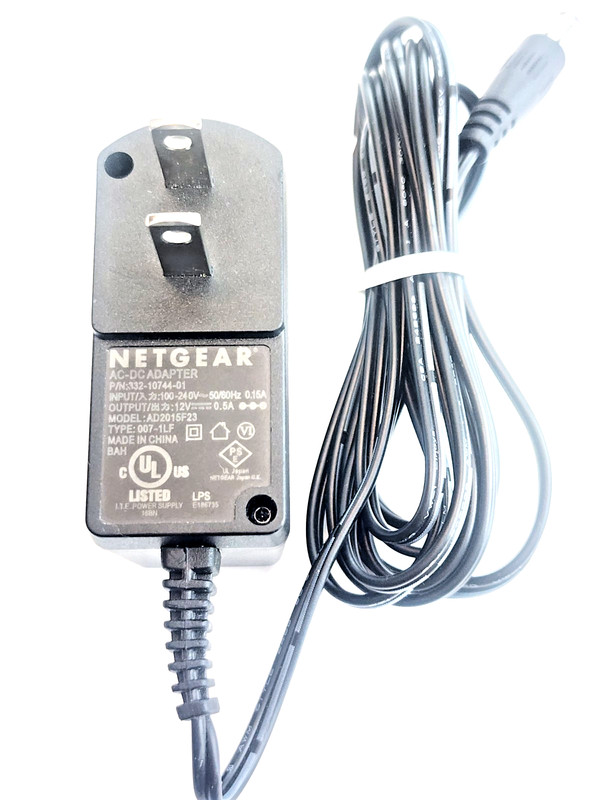 OEM NETGEAR AD2015F23 332-10744-01 AC/DC ADAPTER 12V 0.5A A1.1